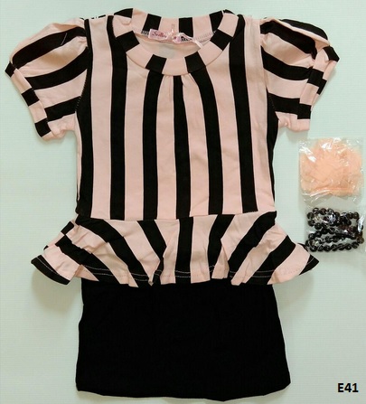 dress belang lengan pendek anak